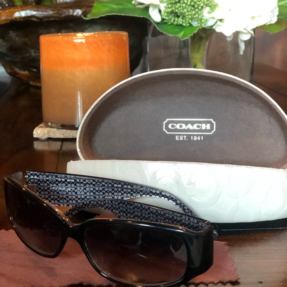 Black Authentic Coach Sunglasses with Case